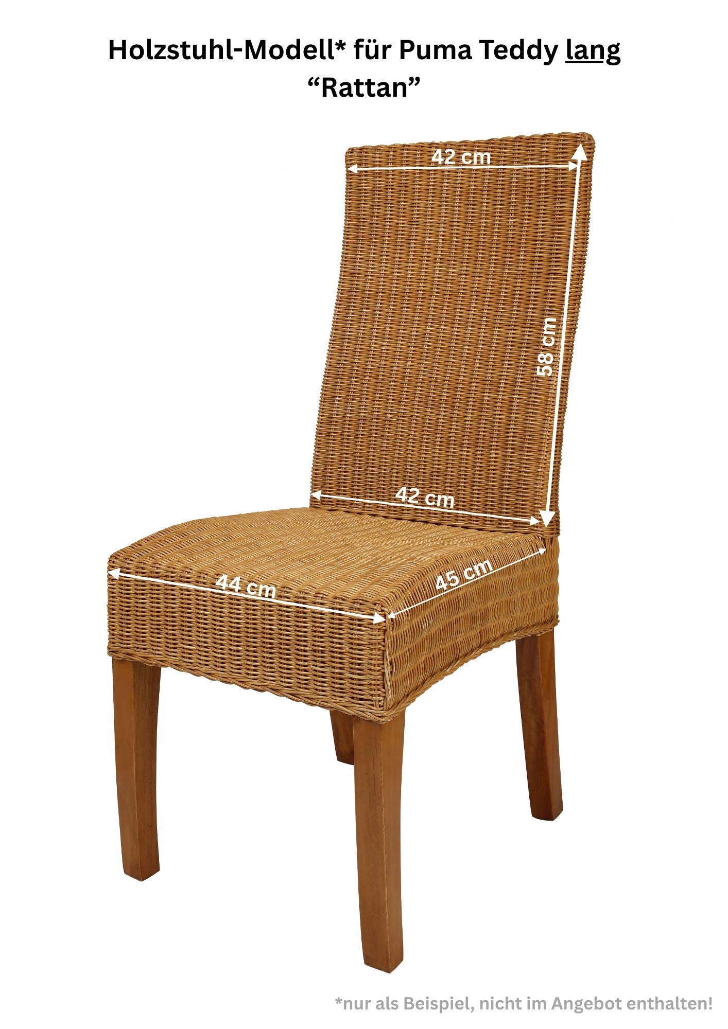 Stuhlhusse Puma Teddy kurz & lang weicher Stuhlbezug mit Lammfelloptik elastisch, maschinenwaschbar, rutschfest